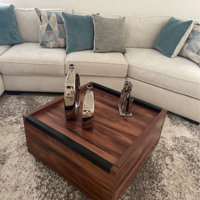 Tylor coffee table with online storage union rustic